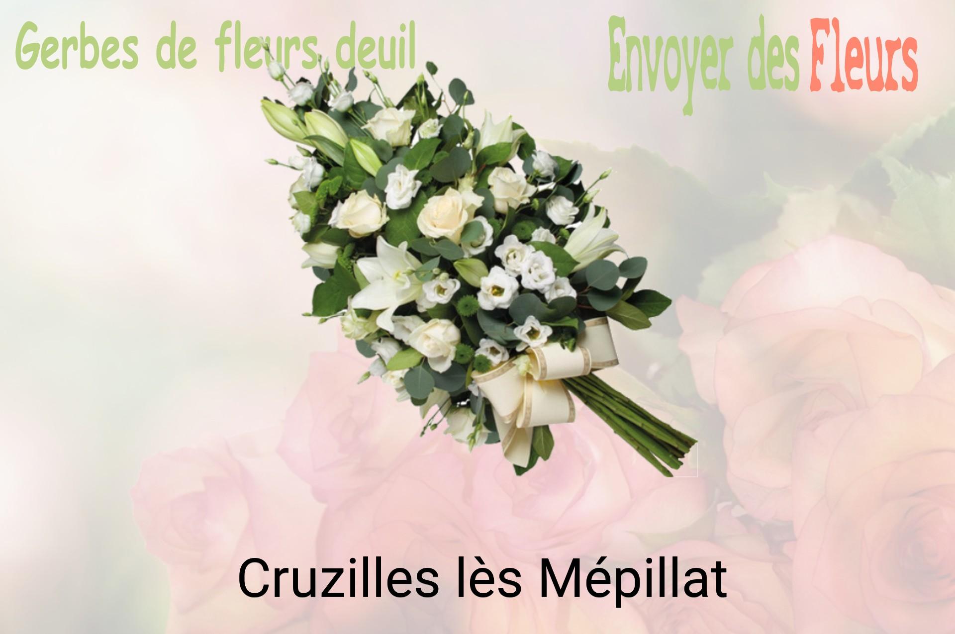 Gerbe de fleurs de deuil livrée à Cruzilles-lès-Mépillat
